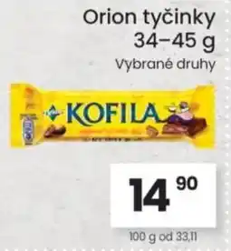 Kubík potraviny Orion tyčinky nabídka