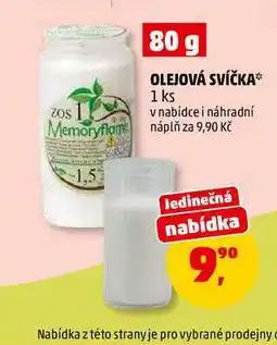 Penny Market OLEJOVÁ SVÍČKA, 1 ks nabídka