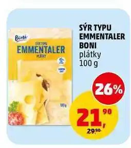 Penny Market SÝR TYPU EMMENTALER BONI nabídka