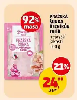 Penny Market PRAŽSKÁ ŠUNKA ŘEZNÍKŮV TALÍŘ nabídka