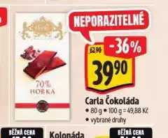 Albert Carla čokoláda nabídka