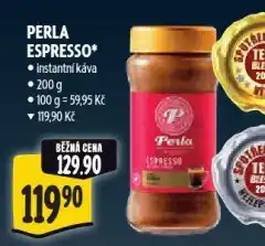 Albert Perla espresso instantní káva nabídka