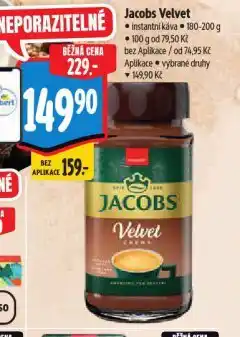 Albert Jacobs velvet instantní káva nabídka