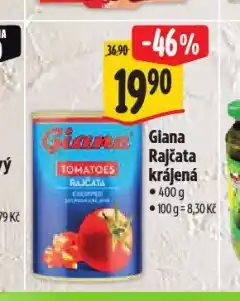 Albert Giana rajčata krájená nabídka