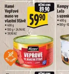 Albert Hamé vepřové maso ve vlastní šťávě nabídka