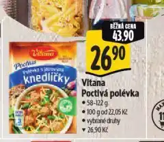 Albert Vitana poctivá polévka nabídka