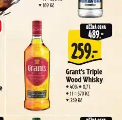 Albert Grant´s triple wood whisky nabídka