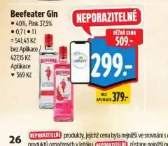 Albert Beefeater gin nabídka