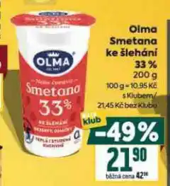 Billa Olma smetana ke šlehání nabídka