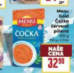 Billa Menu gold čočka nabídka
