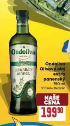 Billa Ondoliva extra virgin olivový olej nabídka