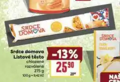 Billa Listové těsto nabídka