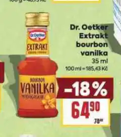 Billa Extrakt bourbon vanilka dr. oetker nabídka