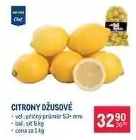 Makro Citrony džusové nabídka