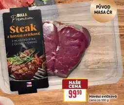 Billa Steak z hovězí svíčkové nabídka