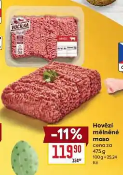 Billa Hovězí mleté maso nabídka