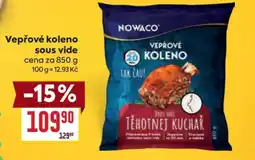 Billa Vepřové koleno Sous-vide nabídka