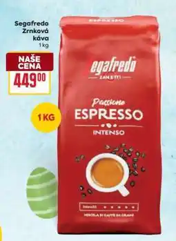 Billa Segafredo zrnková káva nabídka