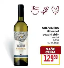Billa SOL VINEUS Hibernal pozdní sběr nabídka