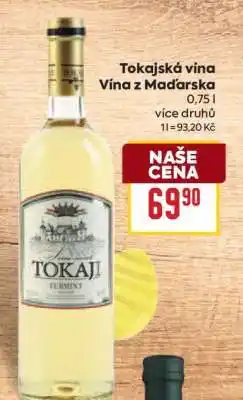 Billa Tokajská vína Víno z Maďarska nabídka