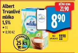Albert Albert Trvanlivé mléko 1,5 nabídka