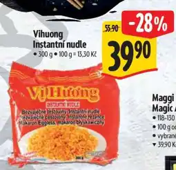 Albert Vihuong Instantní nudle nabídka