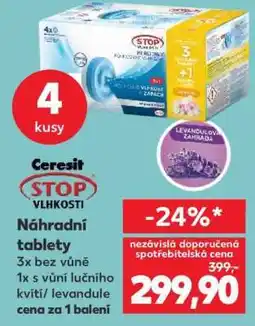 Kaufland Ceresit STOP VLHKOSTI Náhradní tablety nabídka