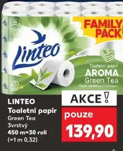 Kaufland LINTEO Toaletní papír Green tea nabídka