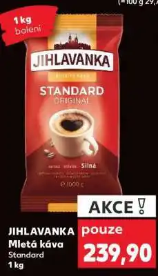 Kaufland JIHLAVANKA Mletá káva Standard 1 kg nabídka