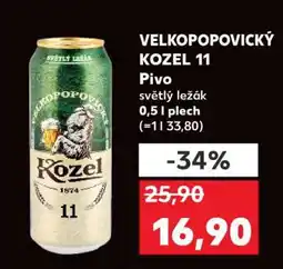 Kaufland Velkopopovický Kozel 11 nabídka