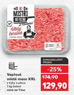 Kaufland Vepřové mleté maso XXL nabídka