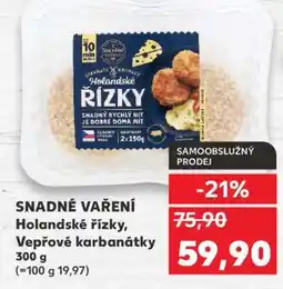 Kaufland Holandské řízky/Vepřové karbanátky nabídka