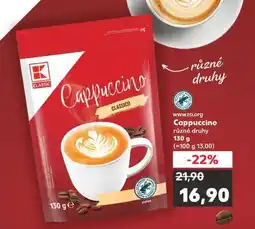 Kaufland Cappuccino různé druhy nabídka