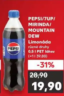 Kaufland PEPSI/7UP/ MIRINDA/ MOUNTAIN DEW nabídka