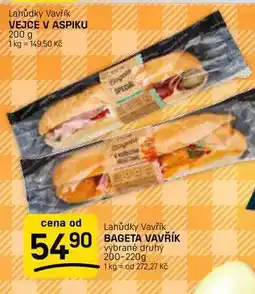 Flop BAGETA VAVŘÍK vybrané druhy nabídka