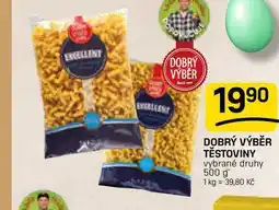 Flop DOBRÝ VÝBĚR TĚSTOVINY vybrané druhy nabídka