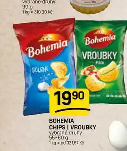 Flop BOHEMIA CHIPS VROUBKY vybrané druhy nabídka