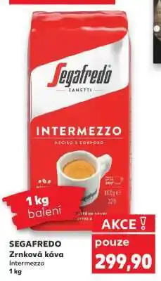 Kaufland SEGAFREDO Zrnková káva Intermezzo nabídka