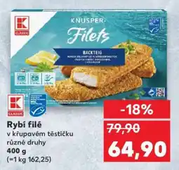 Kaufland Rybí filé v křupavém těstíčku nabídka