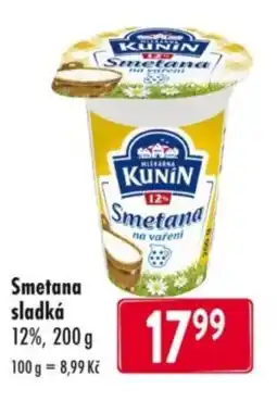 Qanto Smetana sladká 12% nabídka