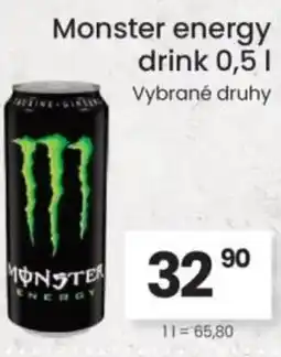 Kubík potraviny Monster energy drink nabídka