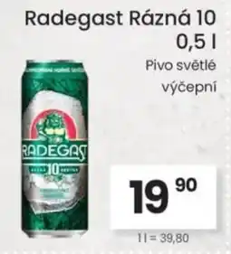 Kubík potraviny Radegast Rázná 10 nabídka
