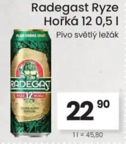 Kubík potraviny Radegast Ryze Hořká 12 nabídka
