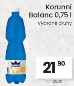 Kubík potraviny Korunní Balanc nabídka