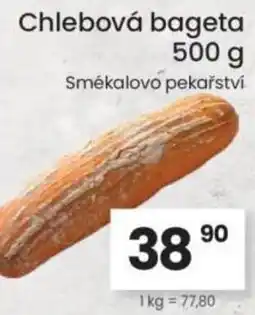 Kubík potraviny Chlebová bageta nabídka