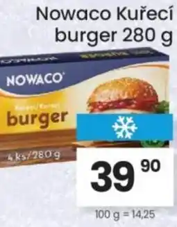 Kubík potraviny Nowaco Kuřecí burger nabídka