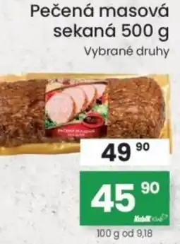 Kubík potraviny Pečená masová sekaná nabídka