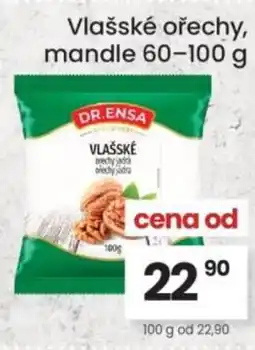 Kubík potraviny DR.Ensa Vlašské ořechy, mandle nabídka