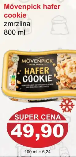 PLUS JIP Mövenpick hafer cookie zmrzlina nabídka