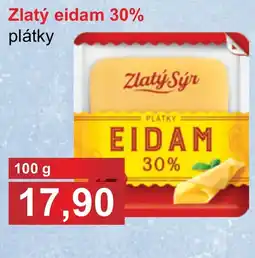 PLUS JIP Zlatý eidam 30% plátky nabídka